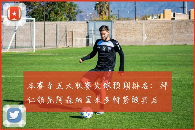 本赛季五大联赛失球预期排名：拜仁领先阿森纳国米多特紧随其后